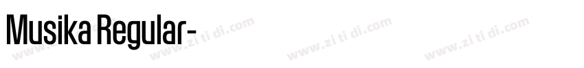 Musika Regular字体转换
